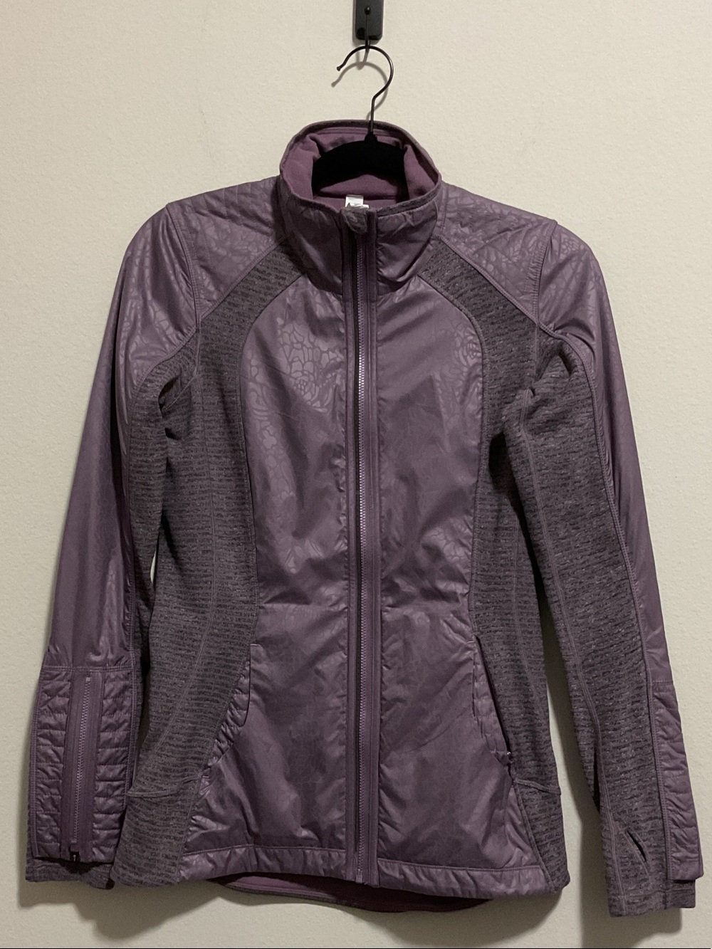 Lululemon Zip Jacket-Color(Purple) Size- 4